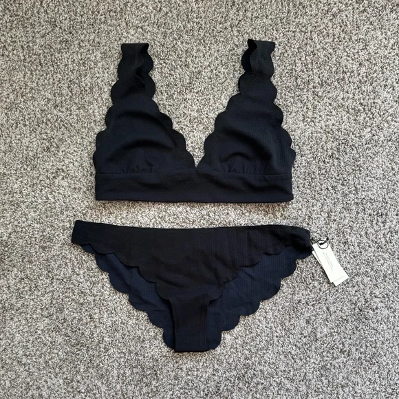 NWOT Marysia Swim Wide Santa Clara Bikini Top - Picture 9 of 9